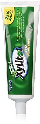 Epic Dental Kid Safe Xylitol Sweetened Spearmint Toothpaste Fluoride-Free 4.9 oz