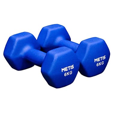 METIS Neoprene Hex Dumbbells | Premium Set of Hand Weights For Home & Gym Workouts [1LB - 35LBS] (13lbs)