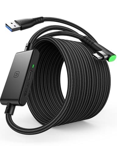 INIU Link Cable, [16FT 5m] VR Cable USB 3.0 High Speed Type C Charger Cable Fast Charging While Playing,USB to USB C Cable for Meta Oculus Quest 3S 3 2 Pico 4 Accessories and Gaming PC Steam VR