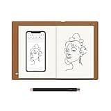 HUION Note 2-in-1 Digital Notebook Drawing Tablet With Battery-free Pen, Bluetooth Wireless Paper Tablet Electronic Writing Pad for Note-taking, Digital Art & Meeting, Refillable A5 Notepad, 9.5x7inch