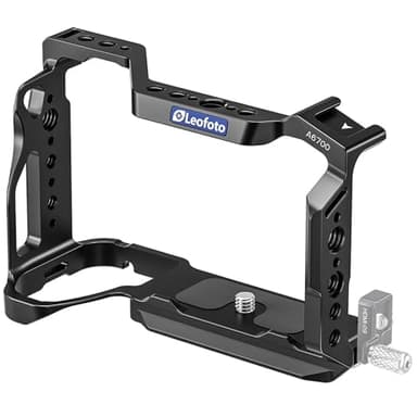 Leofoto A6700 Camera Cage, for Sony A6700, ARRI, Cold Shoe, Arca Compatible