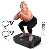 Vibration Plate Exercise Machine, 2025 Upgraded Fitness Vibrating Lymphatic Drainage Full Body Workout Shaker for Weight Loss, Featuring a 330 Lbs Capacity Vibrate Fitness Platform with 8 Modes