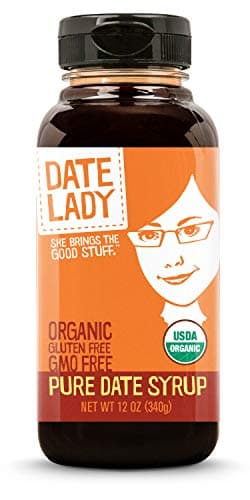Date Lady Organic Date Syrup 12 oz Squeeze Bottle | Vegan, Paleo, Gluten-free & Kosher | Sugar Substitute | More Nutrition Than Maple Syrup or Honey
