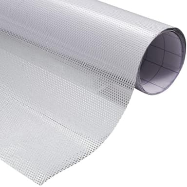 XhuangTech One Way Privacy Window Film,Perforated Vinyl Window Film,Self Adhesive Dotted Perforated Mesh Window Vinyl Privacy Film for Car and Home (White, 12" x 47"(30CM x120CM))