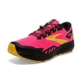 Brooks Women’s Divide 4 Trail Running Shoe - Diva Pink/Black/Lemon Chrome - 7.5 Medium