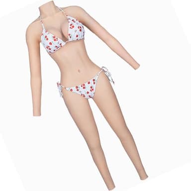 SUAFAXNG Female Silicone Bodysuit Full Body Silicone Bodysuit for Crossdressers C-G Cup Transgender Drag Queen