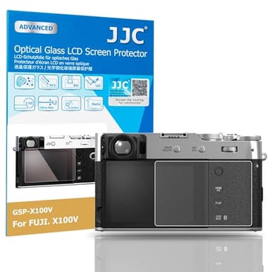 JJC Anti-Scratch Tempered Glass Camera Screen Protector Cover for Fujifilm Fuji X-M5 XM5 X100VI X100V X-T4 XT4 X-E4 XE4 Digital Camera Screen Protection