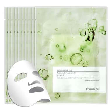 Pyunkang Yul PKY Ceramide Calming Mask Pack 10 PCS - Korean Face Mask Skin Care Products, Beauty Face Mask Containing Panthenol, Hyaluronic Acid, Tea Tree, Shea Butter, Squalene and Cica