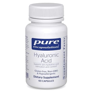 Pure Encapsulations Hyaluronic Acid - for Skin Hydration, Joint Lubrication & Joint Health* - Effective Absorption - Gluten Free - Vegan & Non-GMO - 60 Capsules