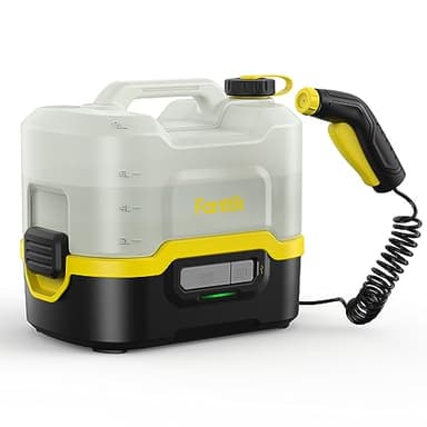 Fanttik NB8 Nano Portable Cordless Electric Sprayer w/2.1Gal Tank, Retractable Spray Head, 2600mAh Lithium Battery, IPX5, 72-98PSI, Portable Pressure Washer for Garden, Camping Shower and Pet Cleaning