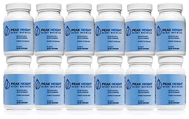 Peak Height Growth Supplement - Once Daily Height Growth Support for Kids, Teens, Women and Men - US Doctor Developed Height Growth Pills - Year Supply (12 Pack)