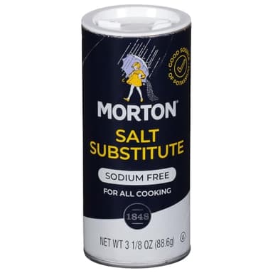 Morton Salt Substitute, Sodium Free Salt Substitutes with No Sodium, 3.125oz