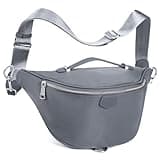 Haytijoe Bum Bag Plus Size Fanny Pack for Women Fashion Waist Pack Travel Crossbody Bags Belt Bag (Fashion-Grey)