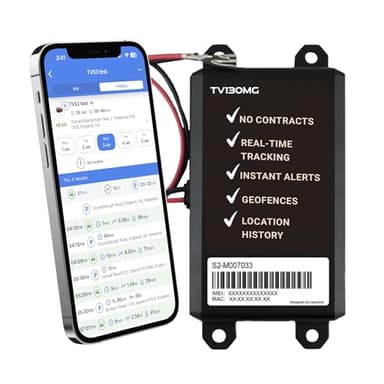 Truview TV130 4G GPS Tracker with - Live Updates-Vehicle Tracking Device for Cars, Vans, Trucks & More - Easy 2-Wire Installation, Mobile App, 24/7 Support -Low Cost Subscription Required.