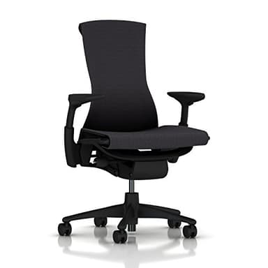 Herman Miller Embody Ergonomic Office Chair | Fully Adjustable Arms and Carpet Casters | Carbon Balance