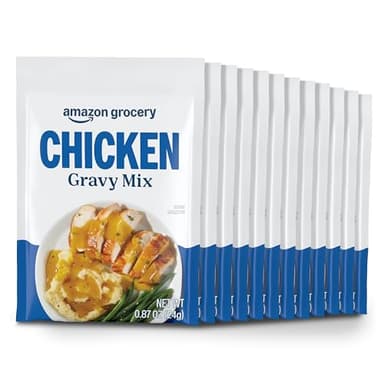 Amazon Grocery, Chicken Gravy Mix, 0.87 oz, 12 ct (Previously Happy Belly, Packaging May Vary)