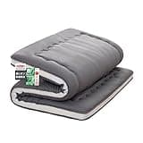Syalife Japanese Futon Mattress Floor Mattress, 4" Thicken Roll Up Tatami Mat, Foldable & Portable Floor Bed Sleeping Pad, Traditional Shiki Futon (shikibuton), Design by Japan (Grey, 54 * 80)