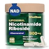 Windboss NAD Nicotinamide Riboside Resveratrol, Liposomal NAD Supplements for Women & Men, NMN Supplement Alternative, NAD Supplement - 100 Capsules