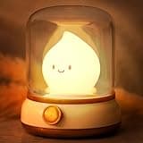WANIDEA Cute Flameless Candles Lamp, Kids Night Light,Candle Warmer Lamp,Decor,Adjustable Dimmable Rechargeable Night Light for Kids,Girls,Teenager Bedroom
