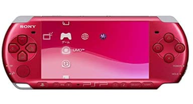 PSP Slim and Lite 3000 Series Handheld Gaming Console with 8GB Memory Card (Renewed) (Red)