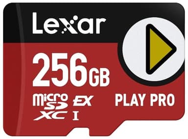 Lexar 256GB Play PRO microSD Express Card, UHS-I, C10, U3, V30, Full HD, 4K, Up to 900/600 MB/s Memory Card, Compatible w/Nintendo-Switch 2, ASUS ROG Ally, Steam Deck, Gaming (LMSXPS0256G-BNNNU)