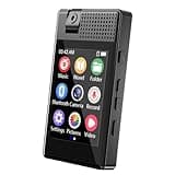 64GB MP3 Player with Bluetooth and 180° Camera Portable MP3 Music Player 2.5" Full Touch Screen HiFi Lossless Sound Music Audio Player with Built-in Speaker Voice Recorder E-Book Alarm Clock