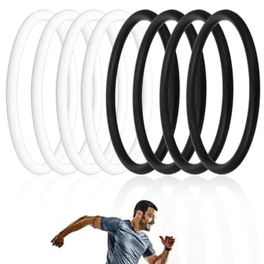 LXUEJIE 8pcs Patella Bands, Patellar Tendon Support Strap for Knee Pain Relief, Silicone Patellar Tendon Knee Strap for Men & Women in Basketball, Soccer, Running, Hiking Sports