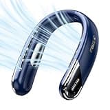 Portable Neck Fan Personal 4000mah Bladeless Cooling Neck Fan Blow Cold Air Neck Cooler Wearable Fan Around Your Neck Adjustable Hands Free Rechargeable Gift For Men Women Mom Dad Travel Essentials