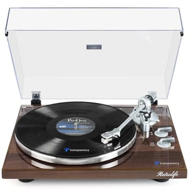 Turntables Belt-Drive Record Player with Wireless Output Connectivity, Vinyl Player Support 33&45 RPM Speed Phono Line USB Digital to PC Recording with Advanced Magnetic Cartridge&Counterweight