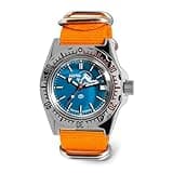 VOSTOK | Amphibia 110059 Scuba Dude Automatic Self-Winding Diver Wrist Watch | Orange Strap