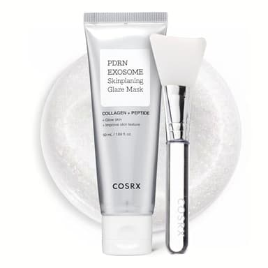 COSRX PDRN Exosome Skinplaning Glaze Mask for Face with Salmon DNA PDRN & Exosome, Overnight Wrapping Mask for Glass Skin, 1.69 fl. Oz, Korean Skin Care