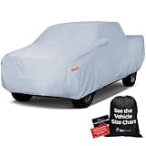 EzyShade 10-Layer Truck Cover Waterproof All Weather. See Vehicle Size-Chart for Accurate Fit. Full Outdoor Pickup Truck Covers for Silverado F150 RAM 1500. Sun Wind Rain. Size T4 (See Size Chart)