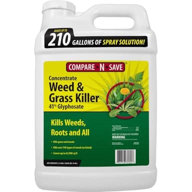 Compare-N-Save Glyphosate Concentrate Grass & Weed Killer Herbicide, 2.5-Gallon