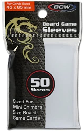 BCW Board Game Sleeves – 43mm x 65mm | Durable 4 Mil Polypropylene for Card Protection | Archival Quality, Acid-Free | Strong Welds & Perfect Fit for Collectible Board Game Cards