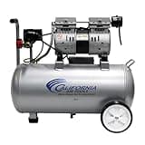 California Air Tools 8010 1.0 HP Ultra Quiet and Oil-Free Air Compressor, 8 Gallon Steel Tank, Lightweight with Wheels, 60 dBA Noise Level