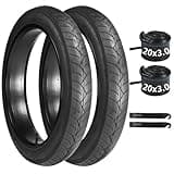 yeesport Fat Bike Tire 20x3.0, 2 Pack 20x3 Bike Tire with 20x3.0 Bike Tube – Heavy Duty Wear-Resistant 20 x 3 Ebike Tire for Electric Bicycle, Mountain, Snow, and Urban Commuting