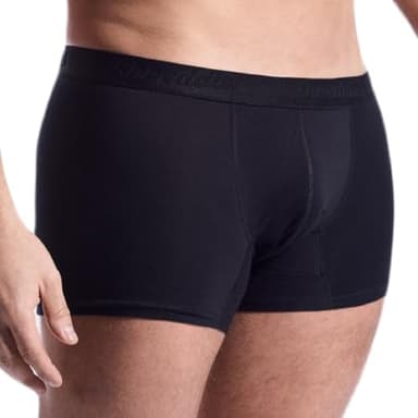 Shreddies Men's Hipster Activated Charcoal Underwear for Flatulence Filtering - Fart Neutralizer Cotton Briefs with Sewn-In Carbon Filter - Washable Odor Control Boxers for Men - Black, Extra Large