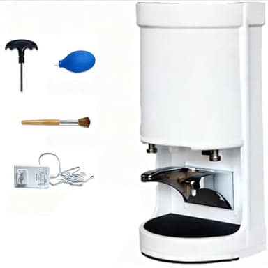 DHMYDPDZ Automatic Coffee Tamper Machine,11-66LBS Adjustable Coffee Tamper, Professional-grade 58mm electric tamper,Barista Espresso Tamper,Professional Espresso Automatic Tampers White