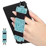 MoKo Soft Hand Strap for 6-8" Kindle eReaders Fire Tablet Kindle/Kobo/Voyaga/Lenovo/Sony Kindle E-Book Tablet, Black High-Elasticity Versatile Hand Strap Lightweight Finger Grip Holder, Line Drawings