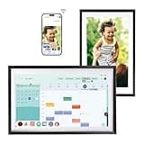 Changing 15.6" Wall Digital Calendar F16s丨Touchscreen Digital Picture Frame丨Chore Chart丨Google Calendar&Smart HomeHub&VoiceAssistant&PortableTV&MusicSpeaker丨Smart display丨Gift For Family (White&Black)