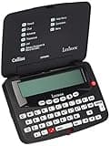 LEXIBOOK DC753EN Electronic Pocket Spellchecker, Thesaurus, Crossword, Conjugation, Anagram Solver, Words Games, with Battery, Blue/White