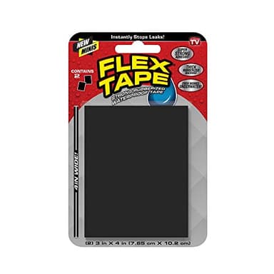 Flex Tape, Mini, Black, Original Thick Flexible Rubberized Waterproof Tape - Seal and Patch Leaks, Works Underwater, Indoor Outdoor Projects - Home RV Roof Plumbing and Pool Repairs