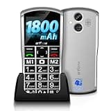 artfone A400 4G LTE Unlocked Phones丨Big Button Cell Phone for Seniors丨2.4" Display丨Loud Speaker丨Feature Phone丨SOS Button丨2MP Camera丨Charging Dock丨1800mAh Battery丨Dual-Nano SIM (Not Included) - Silver