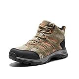 NORTIV 8 Womens Waterproof Hiking Boots Outdoor Trekking Mid Backpacking Mountaineering lightweight boots,Size 8.5,Brown/Orange,NWUWHB2501