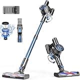 MBTTODF Cordless Vacuum Cleaner, 80000 RPM High-Speed Brushless Motor Powerful Vacuum Cleaners for Home, Up to 40 Mins Runtime, Stick Vacuum with 4* LED & Rechargeable 2600 mAh Battery