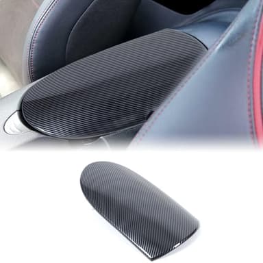 Bekantogy Center Console Armrest Cover Compatible with Nissan 370Z 2009-2020 ABS Anti-Scratch Armrest Protector Cover Armrest Lids Central Armrest Storage Box Cover Cushion Lid Protector Pad