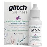 Glitch UltraSight Eye Drops for Dry Eyes 15mL - 4 in 1 Advanced Relief Dry Eye Drops - All Day Comfort with Hydration, Brightening, Cooling - Effectively Soothes Irritation & Dryness - 0.5 Fl Oz