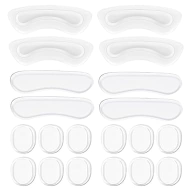 Shoe Heel Pads, Gel Cushion Inserts, Back of Heel Cushion, Clear Heel Pads for Women Men Shoes