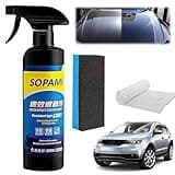 Sopami Car Coating Spray,Sopami Oil Film Emulsion Glass Cleaner,Sopami Quick Effect Coating Agent,Sopami Coating Agent Spray,Sopami Spray Wax Polish for Car Scratches(1PC+Sponge+Cloth),Waterless Wash