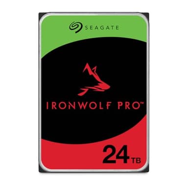 Seagate IronWolf Pro 24TB Enterprise NAS Internal HDD Hard Drive – CMR 3.5 Inch SATA 6Gb/s 7200 RPM 512MB Cache for RAID Network Attached Storage, Rescue Services (ST24000NT002)